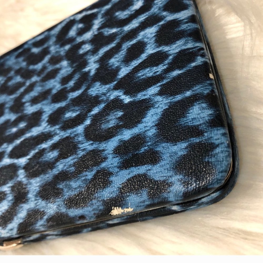 Blue Leopard Print Wallet - Picture 8 of 8
